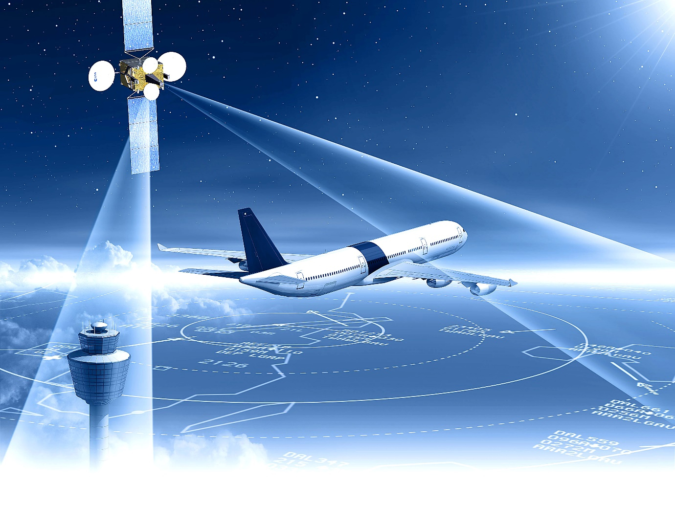 aircraft sattelite